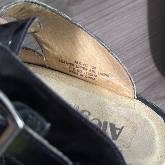 Alegria by PG Lite Classic Clog Black/Purple Patent Leather - Size 39 (US 8/8.5) - Picture 3 of 6